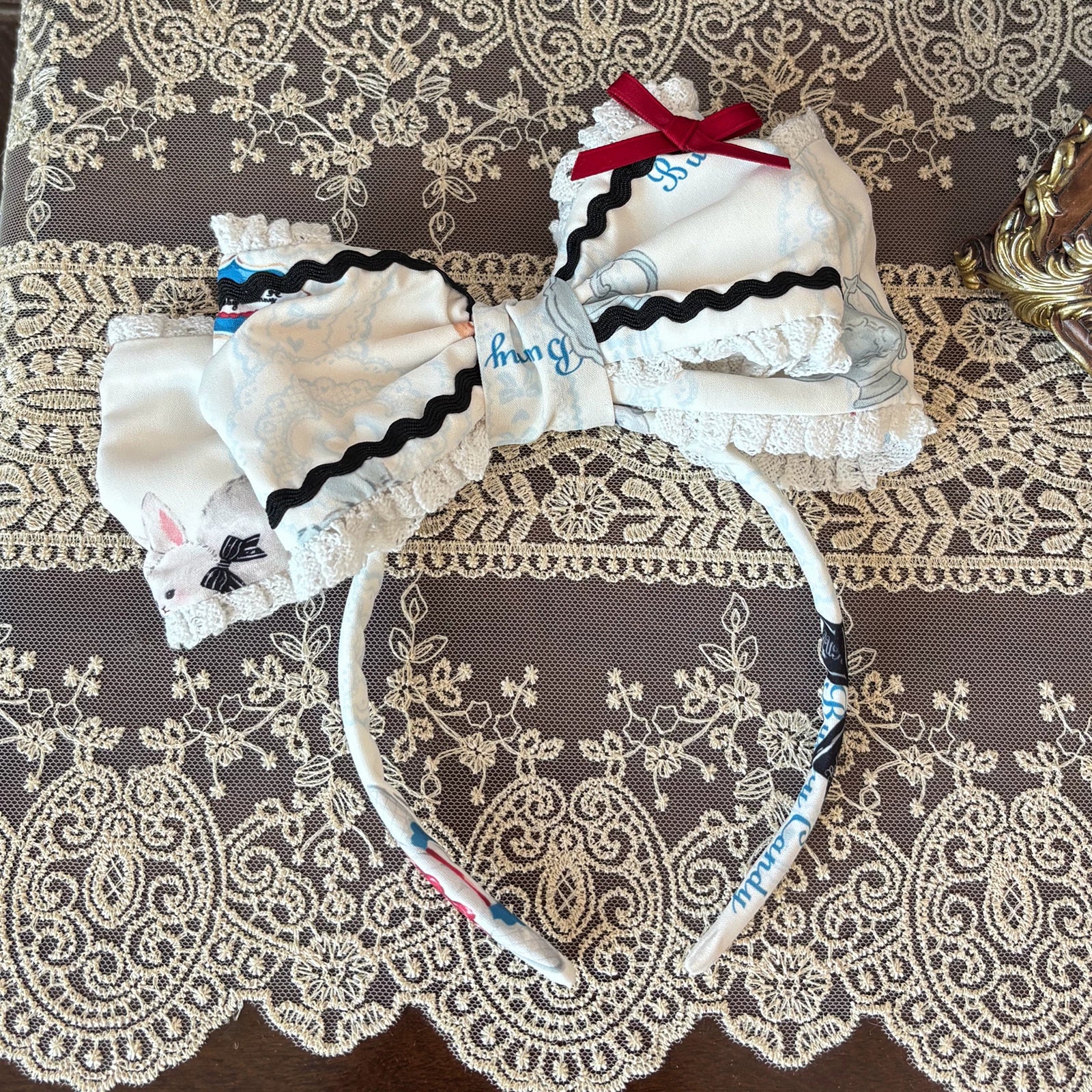 Myth Rabbit Tea Party - Sweet Lolita Dress Set, Bunny Print JSK (S) / L M S XL) 44460:809484