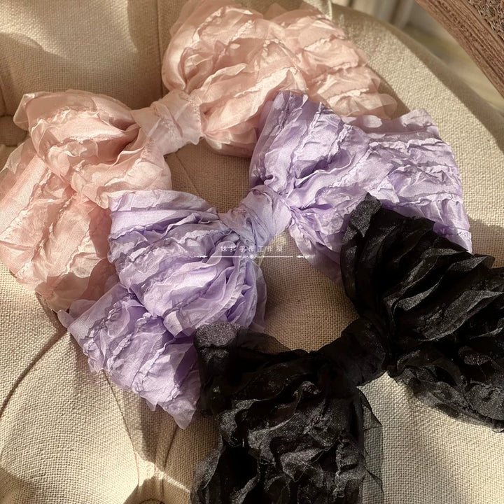 MAID~Spring of Mist~Sweet Lolita Bow Hairclip Bowler Hat KC