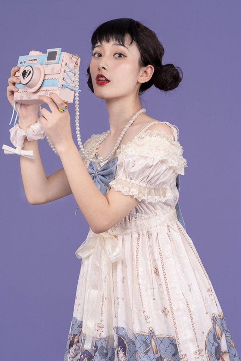 Milk Tea Bear Sweet Lolita Bag Pearl String Bag   