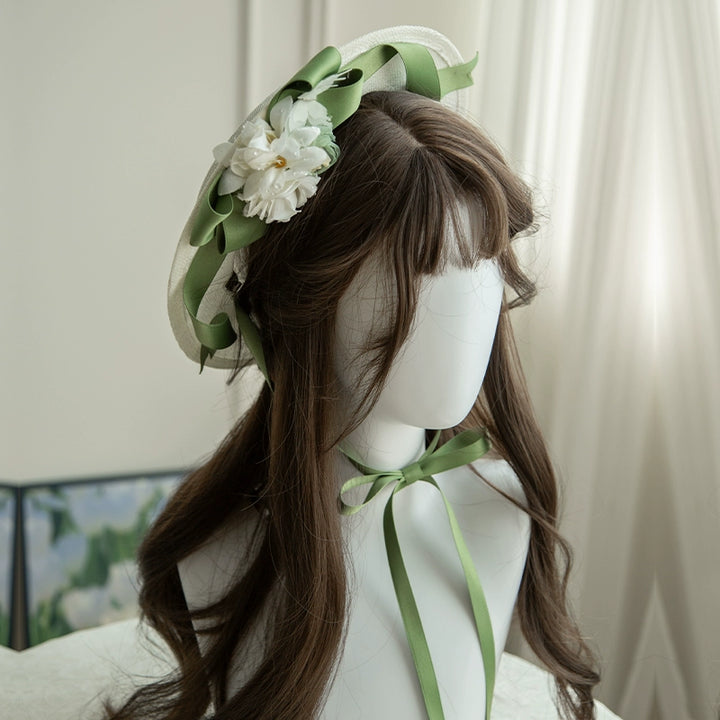 With PUJI~Blooming Rose~Chiffon Classic Lolita Dress Set Painting Styled OP & JSK (L M S) 42925:757941