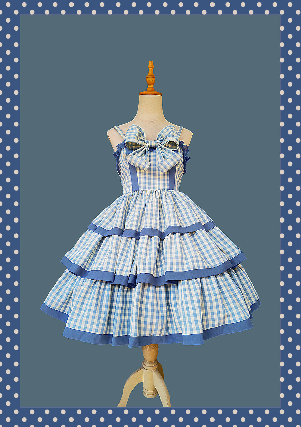 Infanta~Cloth Cat~Kawaii Lolita JSK Multi-Color Tiered Ruffles Dress 42774:753066