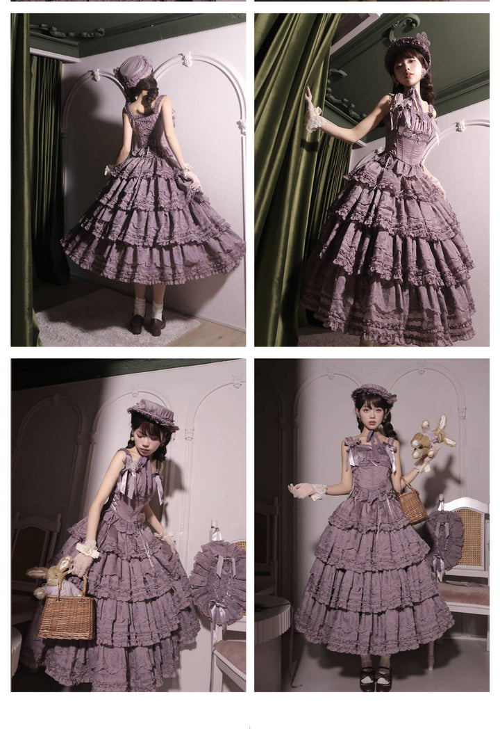 MEEKWIND~Miss Flora~Elegant Lolita Bodice Suit Tiered Skirt