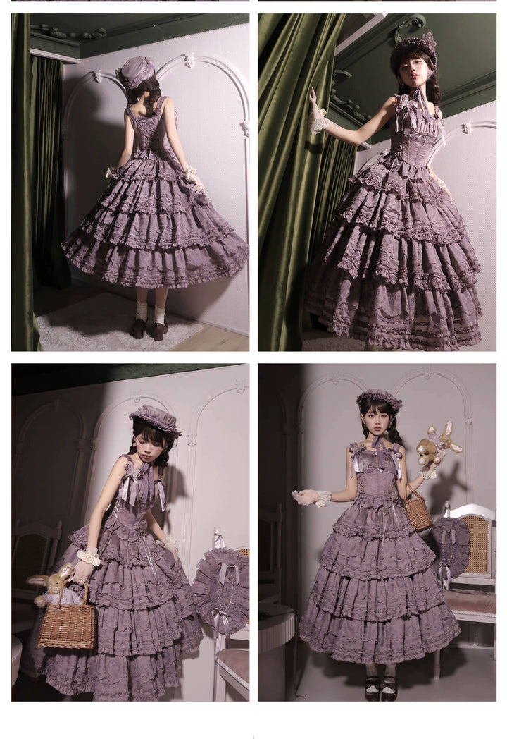 MEEKWIND~Miss Flora~Elegant Lolita Headdress Solid BNT & Choker & Hat