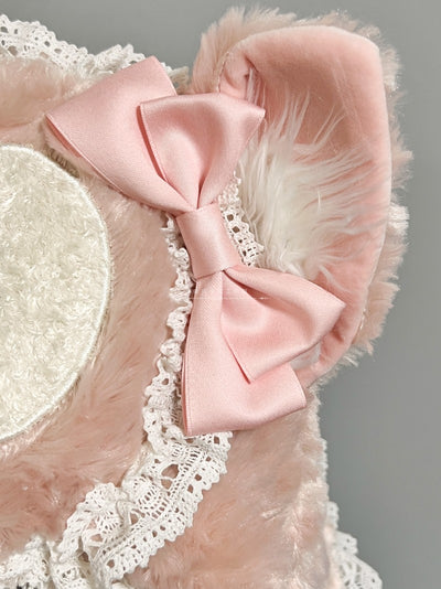 MAID~Winter Lolita Plush Hat Little Fox Earmuff   