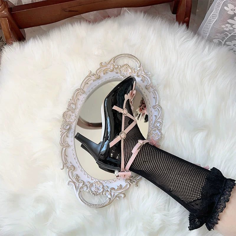 Lady Tea Party - Elegant Lolita Heel Shoes, Macaron Color (35 36 37 38 39 40 41 42 43 44 45) 44576:815527
