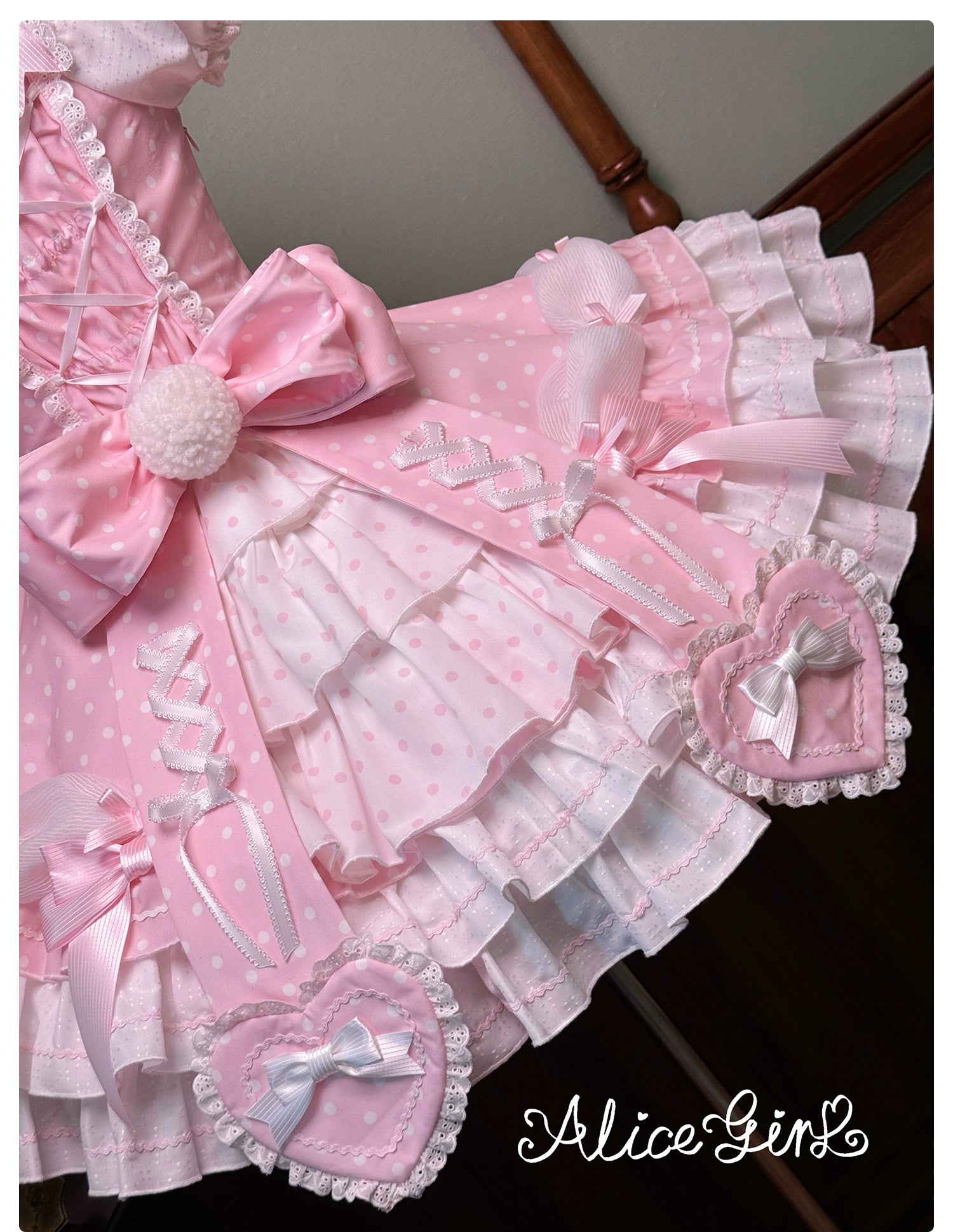 Alice Girl - Old School Polka Dots - Halter Neck Sweet Lolita OP Dress 43701:783549
