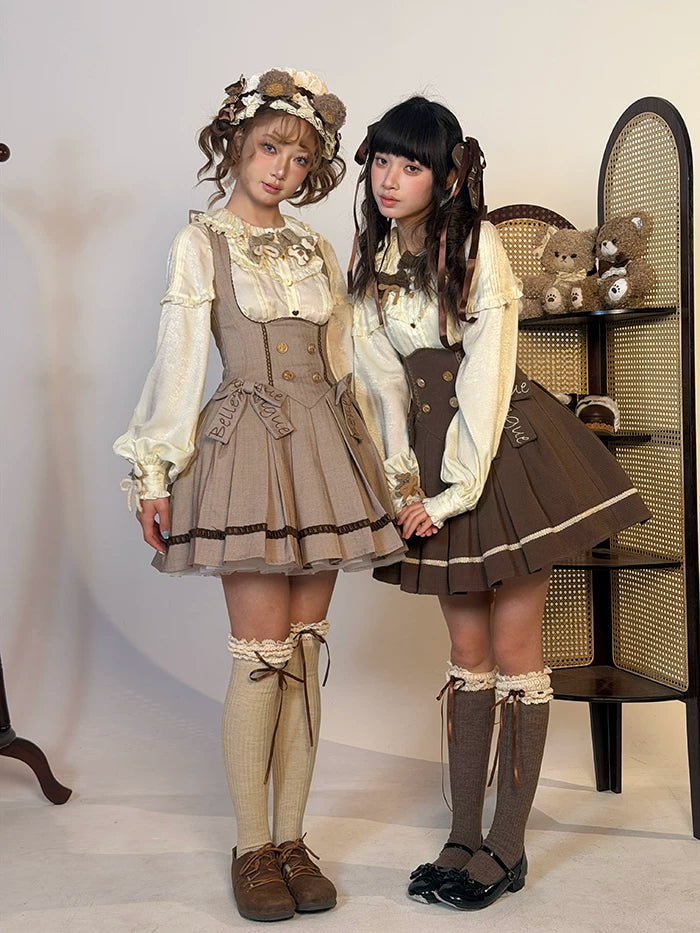 Sweetheart Canelé - Bust-supporting Classic Lolita JSK Dress, Low-waist