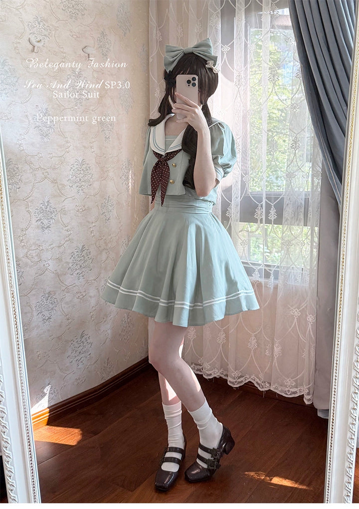 Beleganty - Sea and Wind Separate SP3.0 - Sailor Lolita Puffy Sleeve Blouse