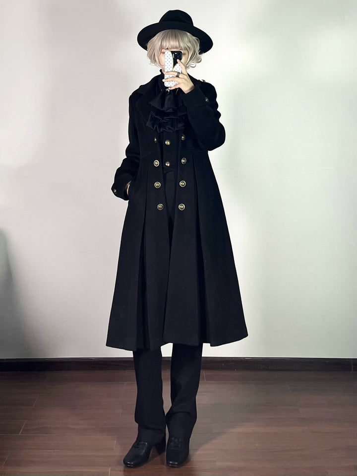 Gazing Galactic~Ouji Lolita Coat Winter Gothic Prince Wool Outwear   