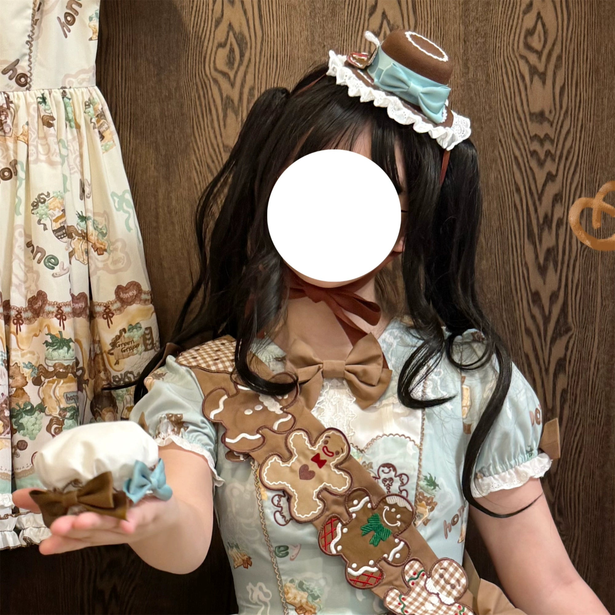Babyblue~Bear Honey~Sweet Lolita Accessory Gingerbread Man Design 40364:660808