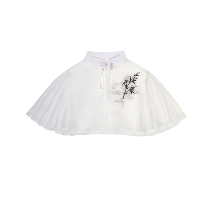 Designer's Gift~Qi Lolita JSK Chinese Style Ink-Washed Modified Dress Set Bolero S 
