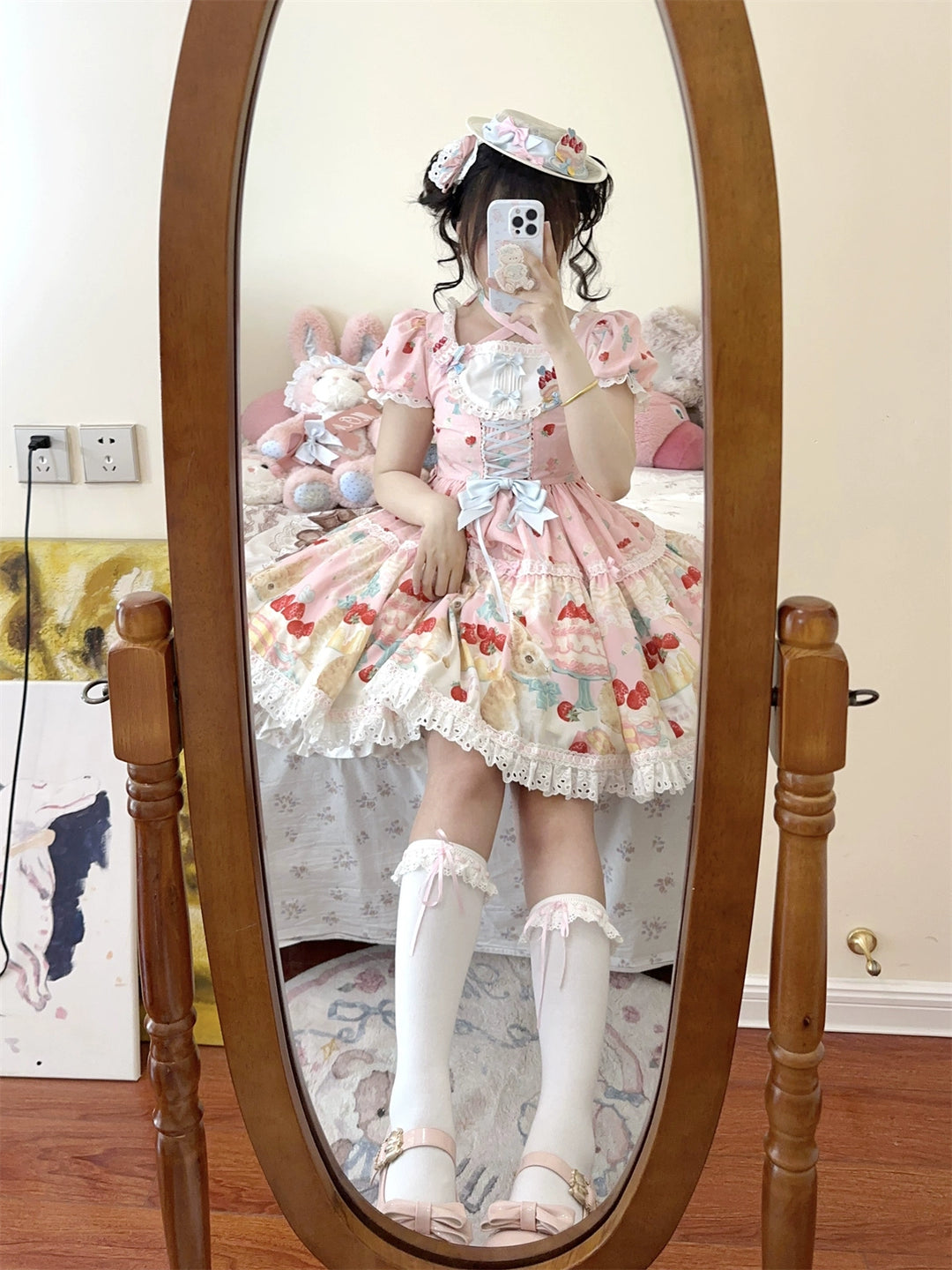 Dark Star Island~Honey Bunny Cake~Sweet Lolita JSK/OP/Strap SK/Shirt 39864:638988