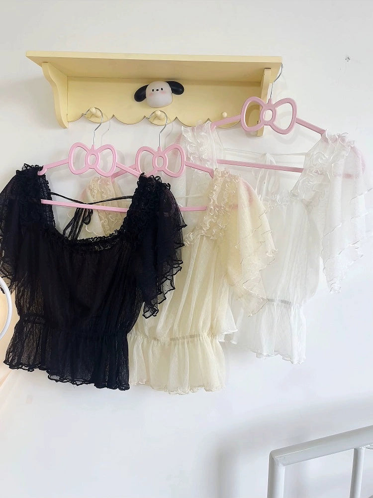 Yuexi - Plus Size Lolita Blouse Versatile Daily Loose Shirt