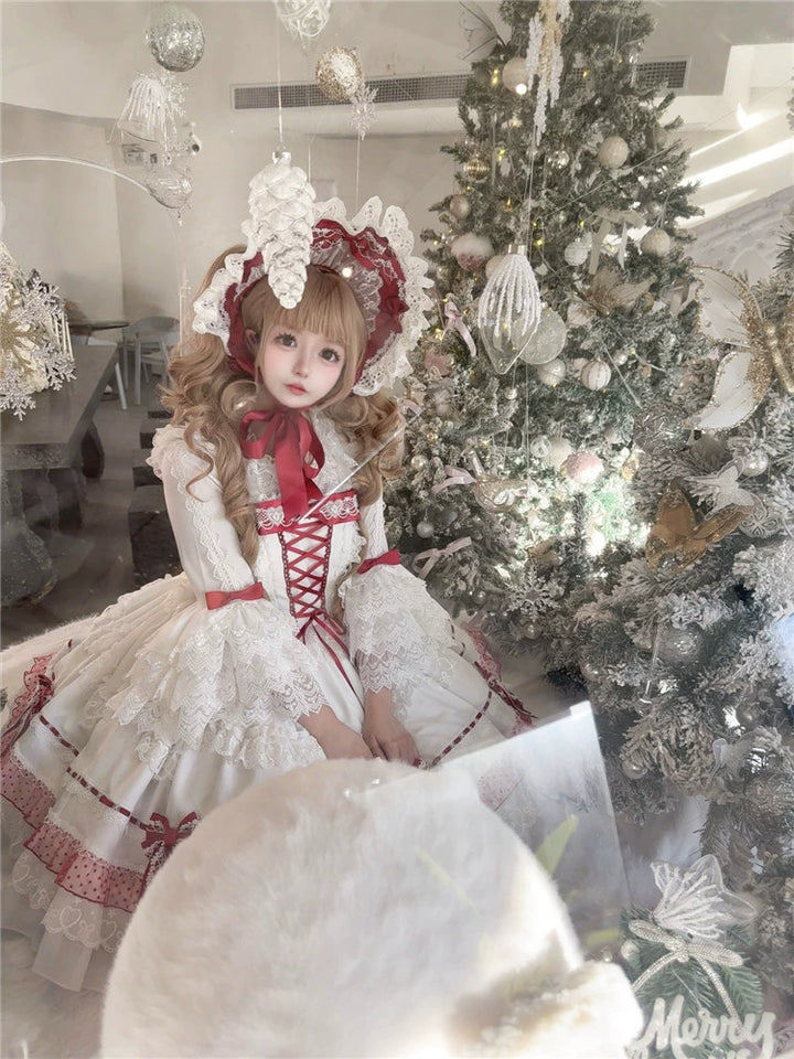 To Alice~Dear dolls~Sweet Lolita JSK Suit Princess Lolita Blouse and BNT