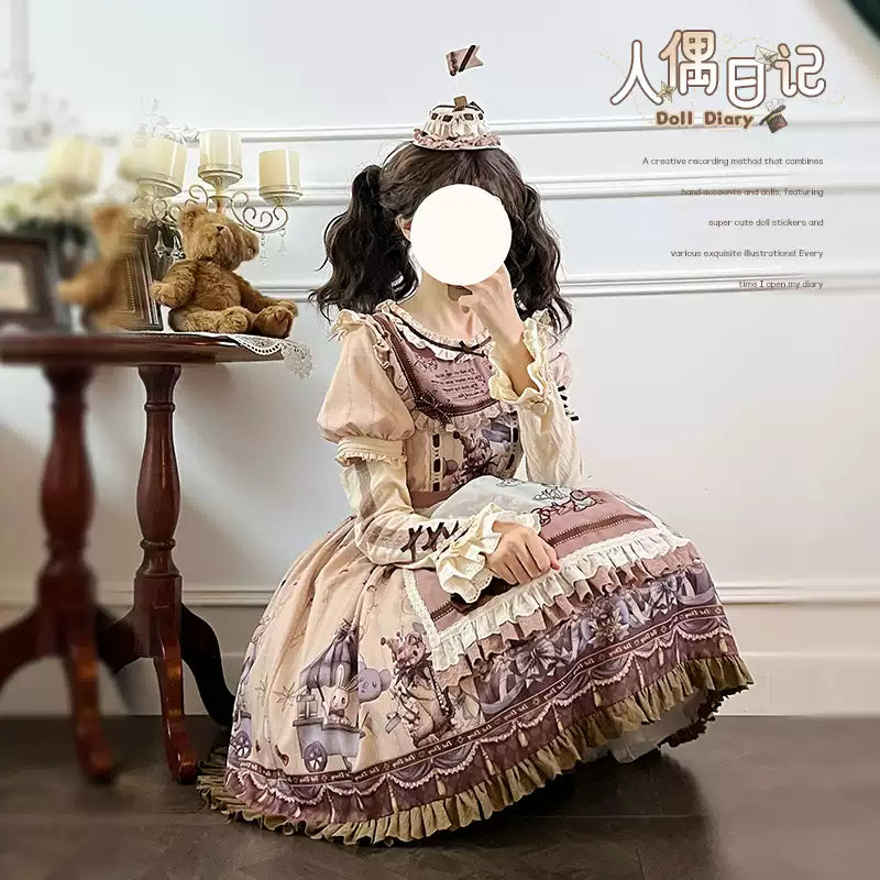 Spireme Cat~Doll Diary~Kawaii Lolita Dress Suit Doll-like Dress