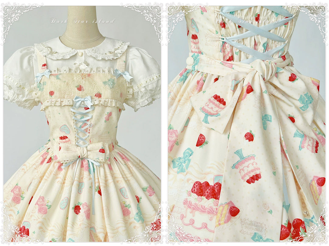 Dark Star Island~Honey Bunny Cake~Sweet Lolita JSK/OP/Strap SK/Shirt   