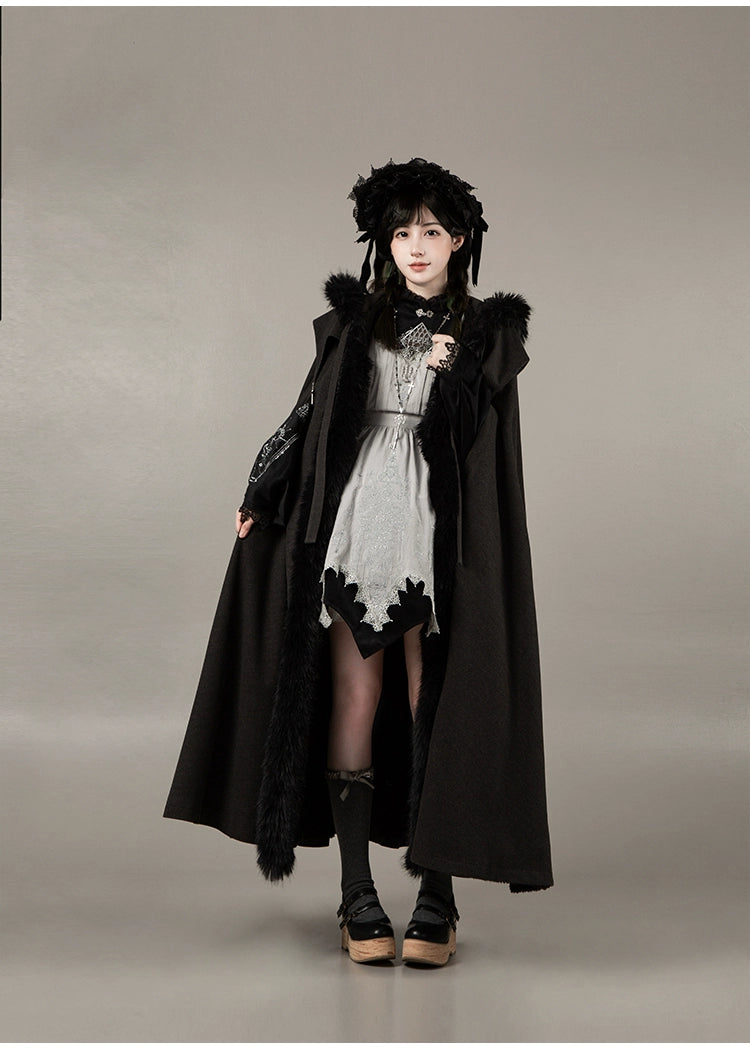 With PUJI - Letter and Poetry · Raven's Night Song - Gothic Lolita Black Cloak