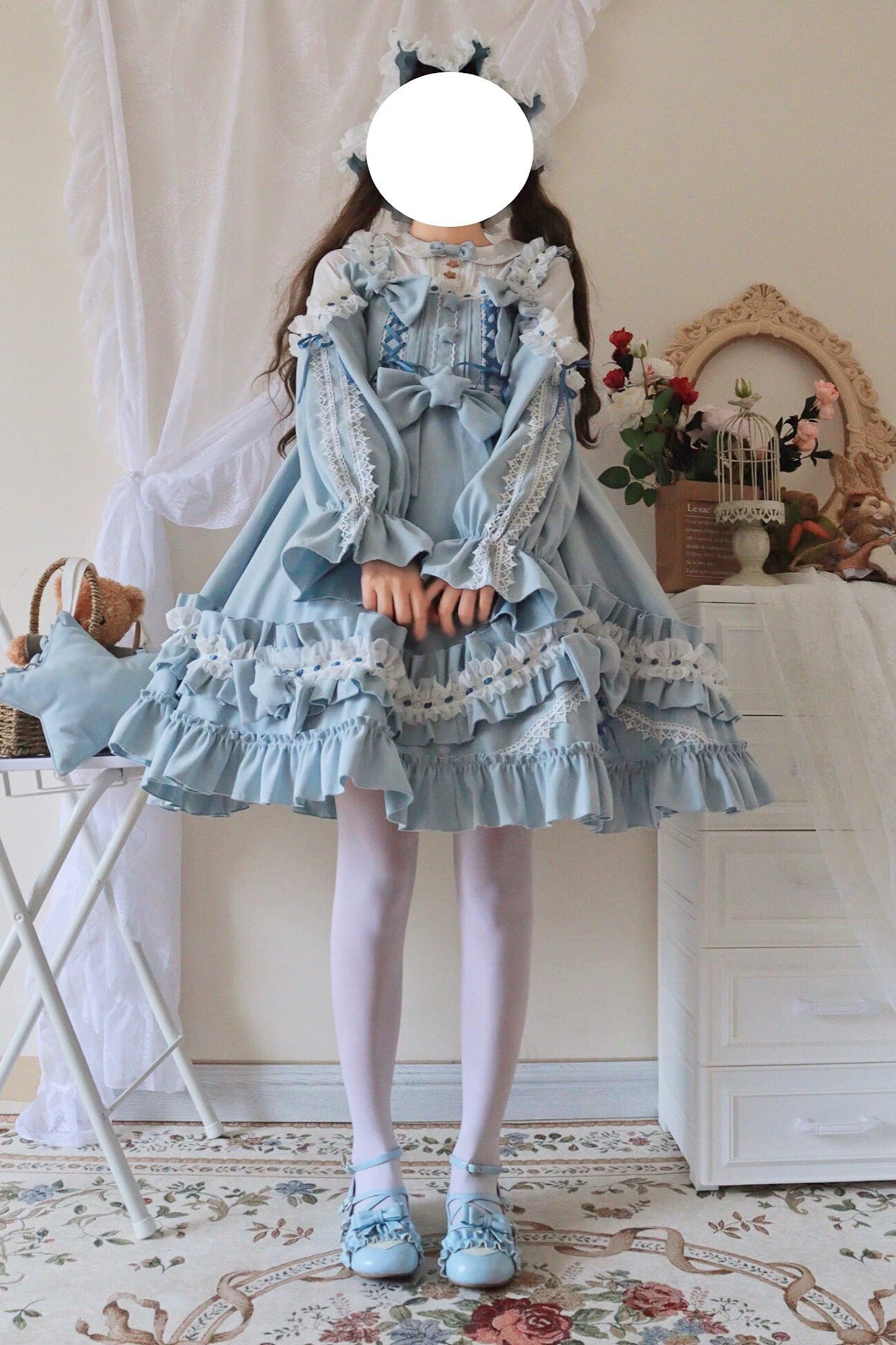 (BFM)Aurora Kiss~Daily Lolita OP Long Sleeve Winter Dress   