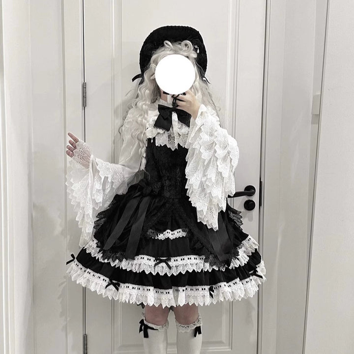 LeMiroir~Saint~Gothic Lolita Bolero Skirt Mermaid Dress Corset