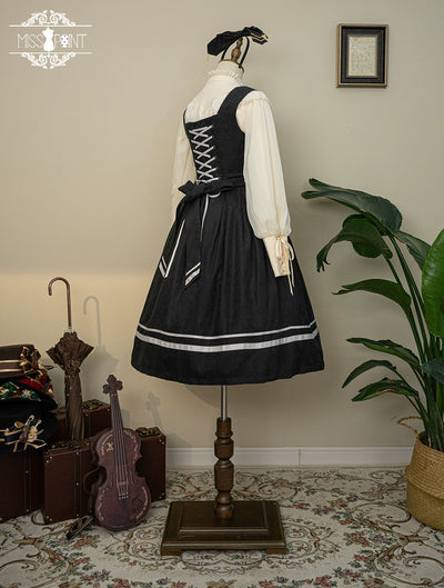 (BFM)Miss Point~Customized Lolita Jumper Dress~Elegant College Lolita JSK   