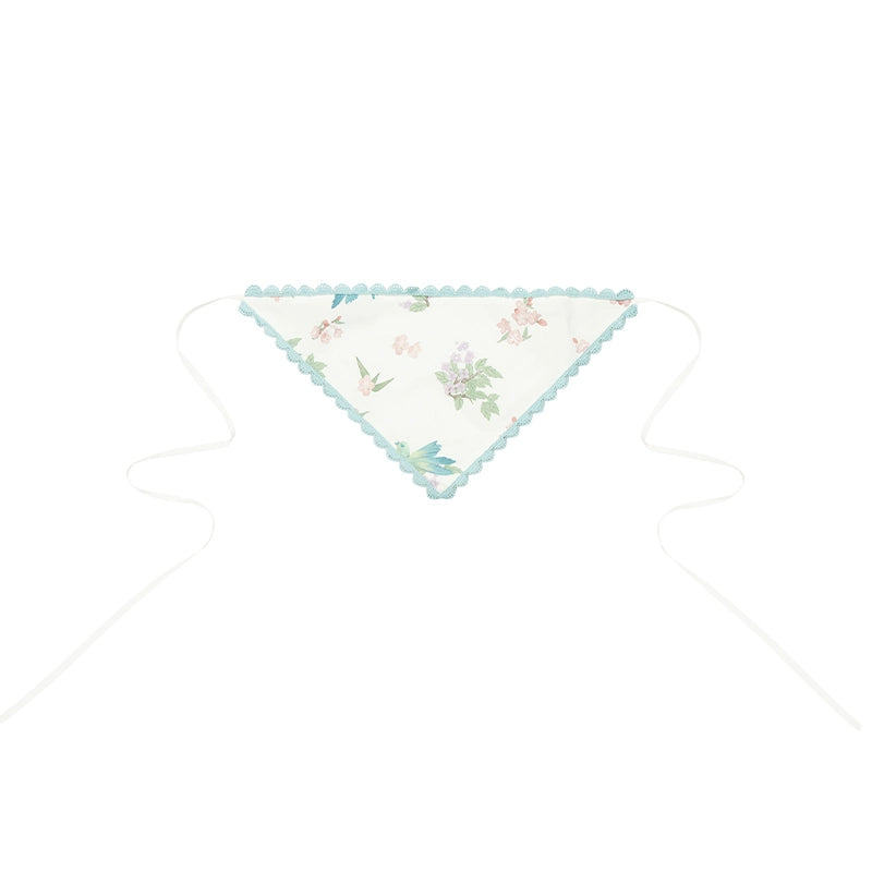 With PUJI - Oriole Time - Country Lolita JSK and OP Dress, Floral and Bird Print 44048:794547