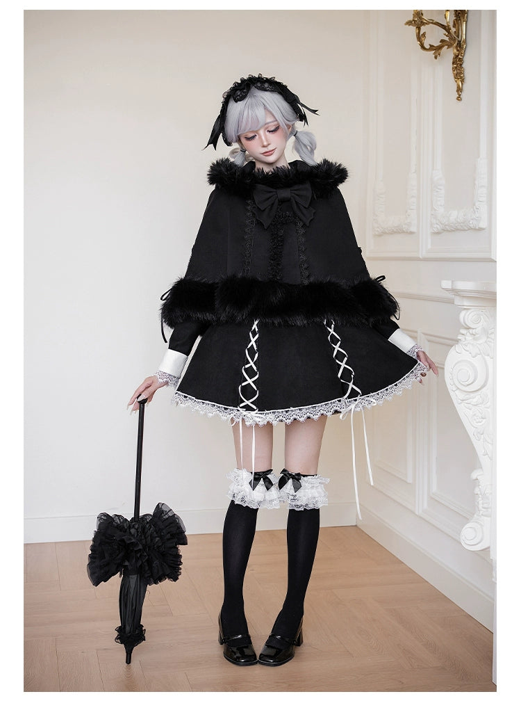 With PUJI - Rose Doll - Gothic Lolita Short OP, Mermaid Dress 44301:803474