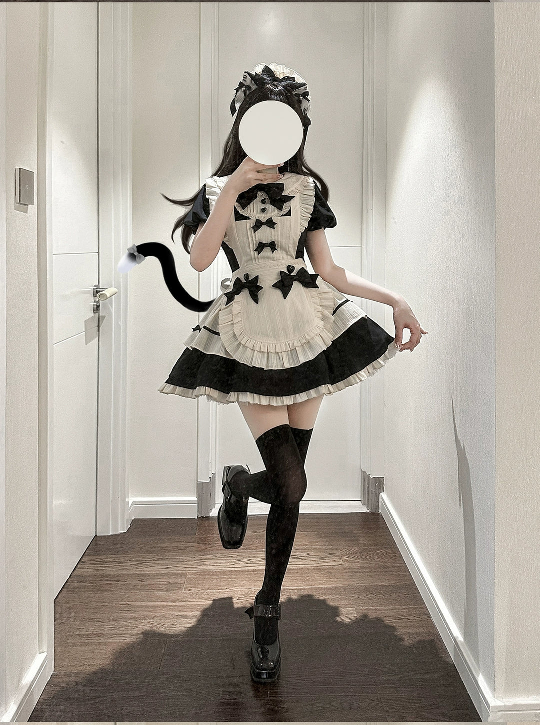 Hawthorn Berries - Maidette - Halloween Maid Lolita Apron OP Dress