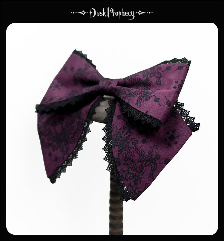 DuskProphecy - Coccyx - Elegant Lolita Hair Accessories Set Multicolors (purple) 34726:464770