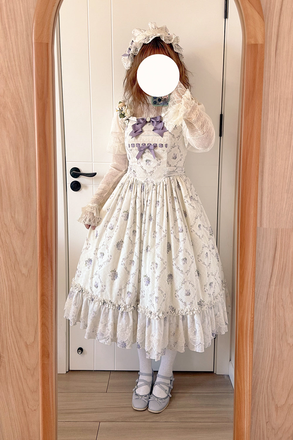 Miss Point~Customized Wood Rose 2.0 Elegant Vintage Jumper Dress 21392:302576