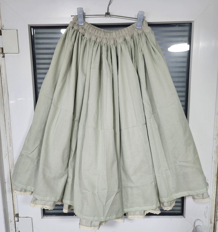 WangYan&Summer~Sweet Lolita Customized Skirt Pure Cotton Ruffled SK   