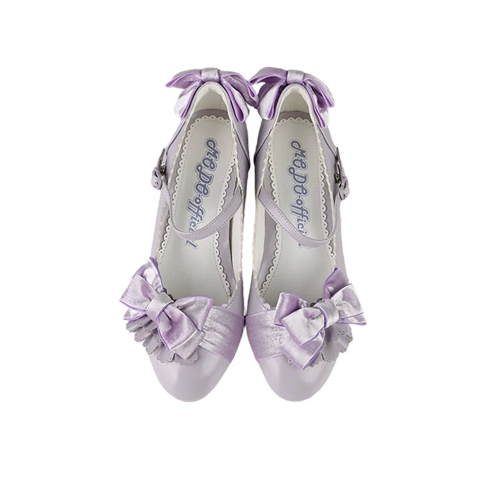 Doll's Ball - Classic Lolita Shoes, Mid Horseshoe Heel (Purple / 35 36 37 38 39 40) 44570:813611