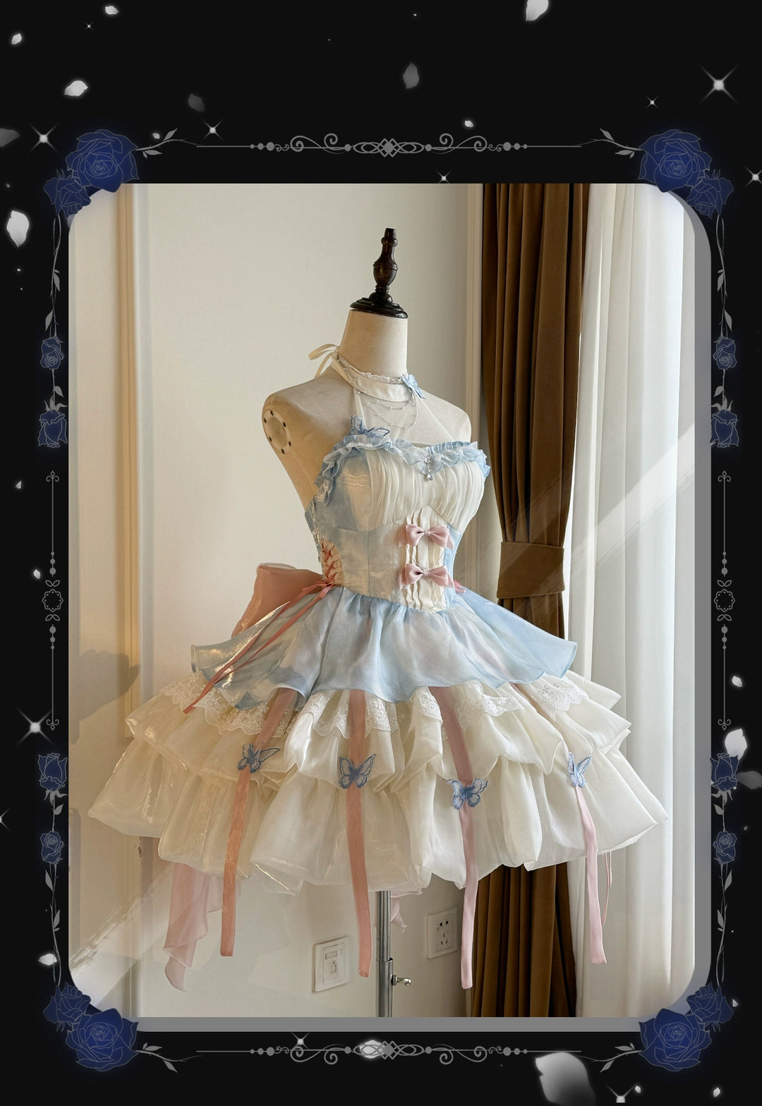 Platycodon House~Love Goddess~Elegant Lolita Dress Halter Puff Princess JSK Dress   