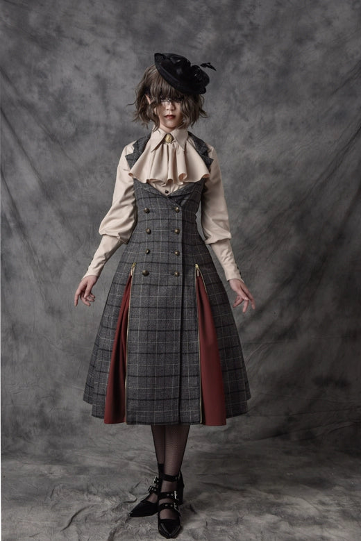 Vancy - Drunken Dreams - Vintage Lolita Dress Mutton Sleeve Shirt