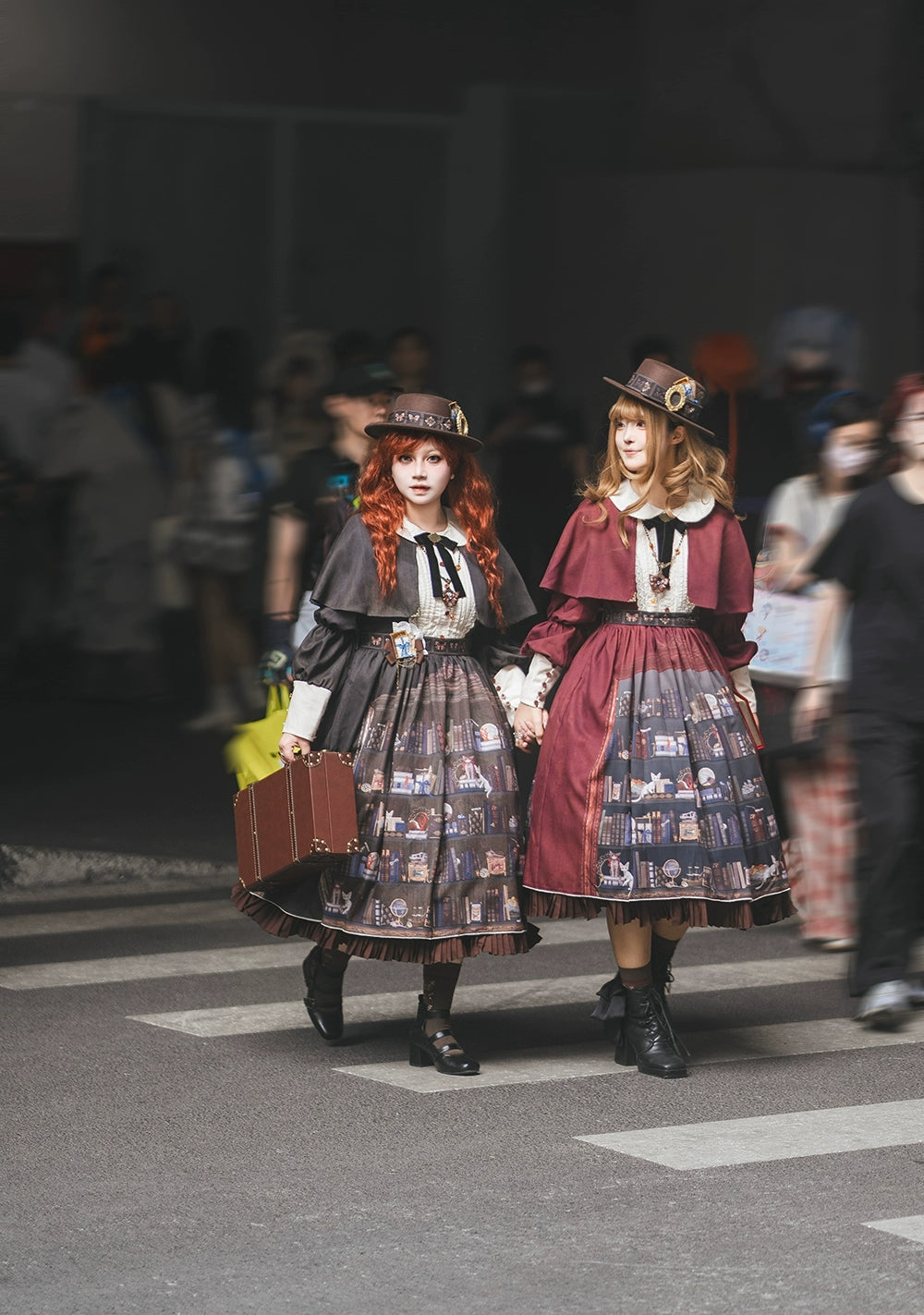 Miss Point - German Bookshelf - Classic Lolita OP Dress & Detachble Cape 44023:792402