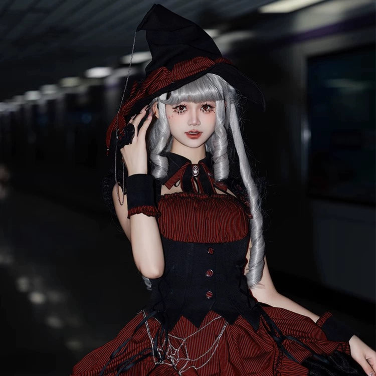 Alice Girl - Lolita Potion - Gothic Lolita JSK Halloween Sleeveless Lolita Dress 40514:664008