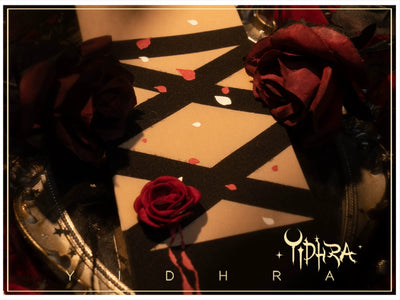 Yidhra~Fantasy Bride~Goth Lolita Pantyhose Rose Prints Pantyhoses   