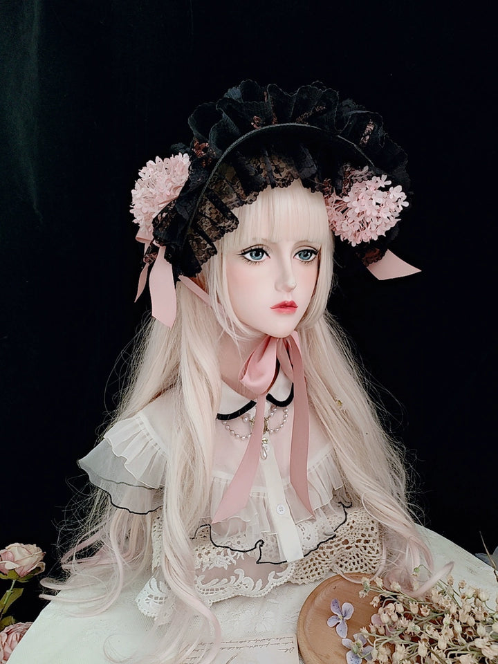 Honey Princess~Handmade Gothic Lolita BNT Halloween Lolita Hat   