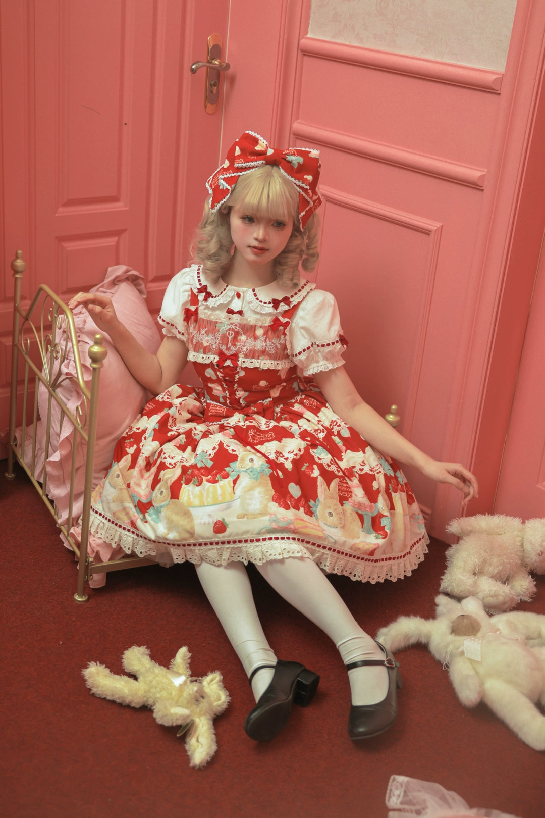 Dark Star Island~Honey Bunny Cake~Sweet Lolita JSK/OP/Strap SK/Shirt 39864:638926