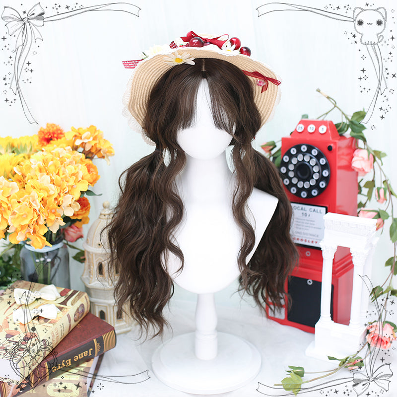Dalao Home~Waffle~ Lolita Splayed Bangs Curly Wig   