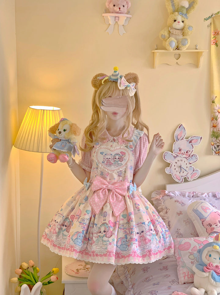 (Buyforme)DreamWhale~Puppy Parks~Sweet Lolita Kawaii Puppy Lolita Salopette (L M S XL) 12228:725232