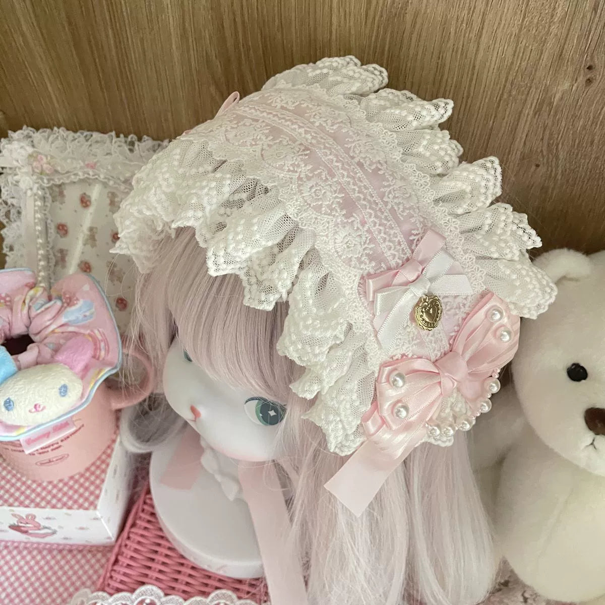 Shao Handmade - Sweet Lolita Handmade Lace Hairband 44060:793928