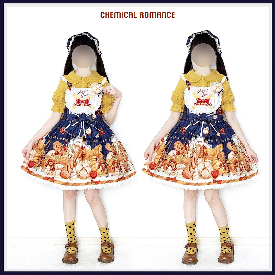 Chemical Romance~Bread New Out of the Oven~Elegant Lolita Salopette Dress   