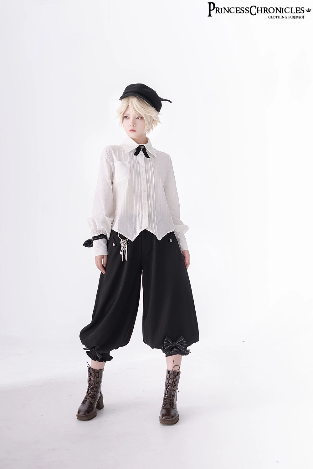 Princess Chronicles - Secret Morning News - Vintage Ouji Lolita Vest Blouse Bloomers 8160:308132