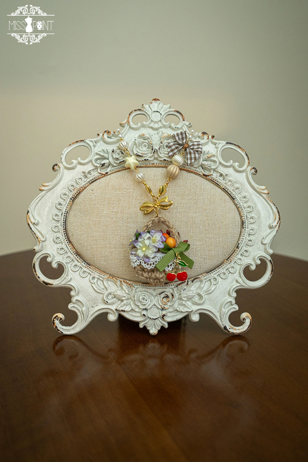 (Buyforme)Miss Point~ Forest Lolita Small Straw Hat Clip KC Accessory