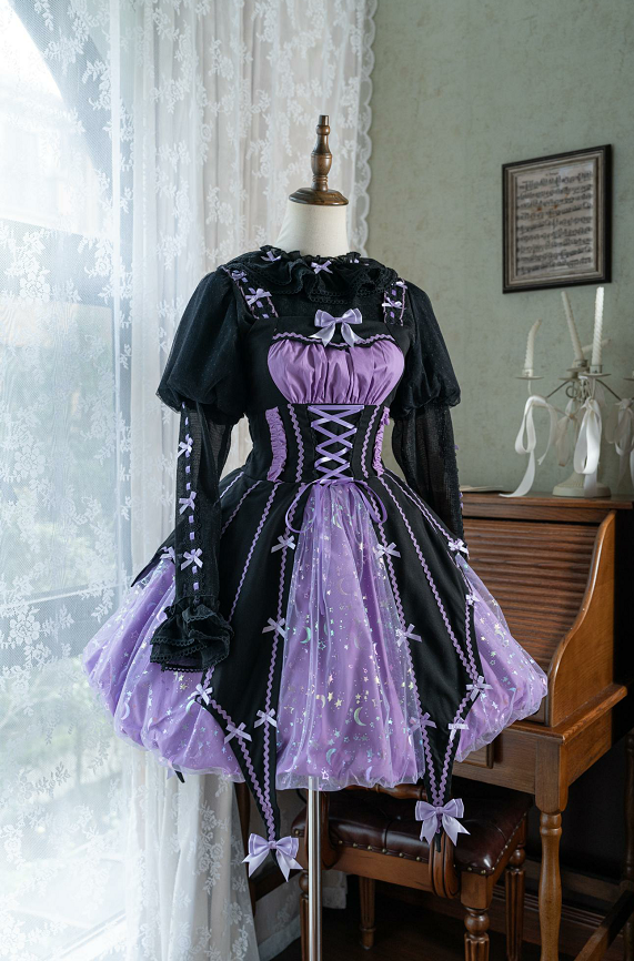 Lemon Honey~Halloween Gothic Lolita Jumper Dress Pumpkin Dress