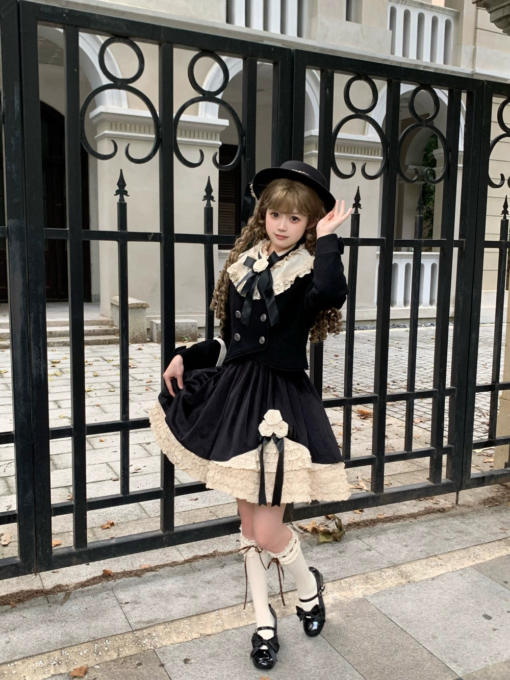 LeMiroir - Winter Solstice - Elegant Lolita Winter Short Coat & SK 44069:794220