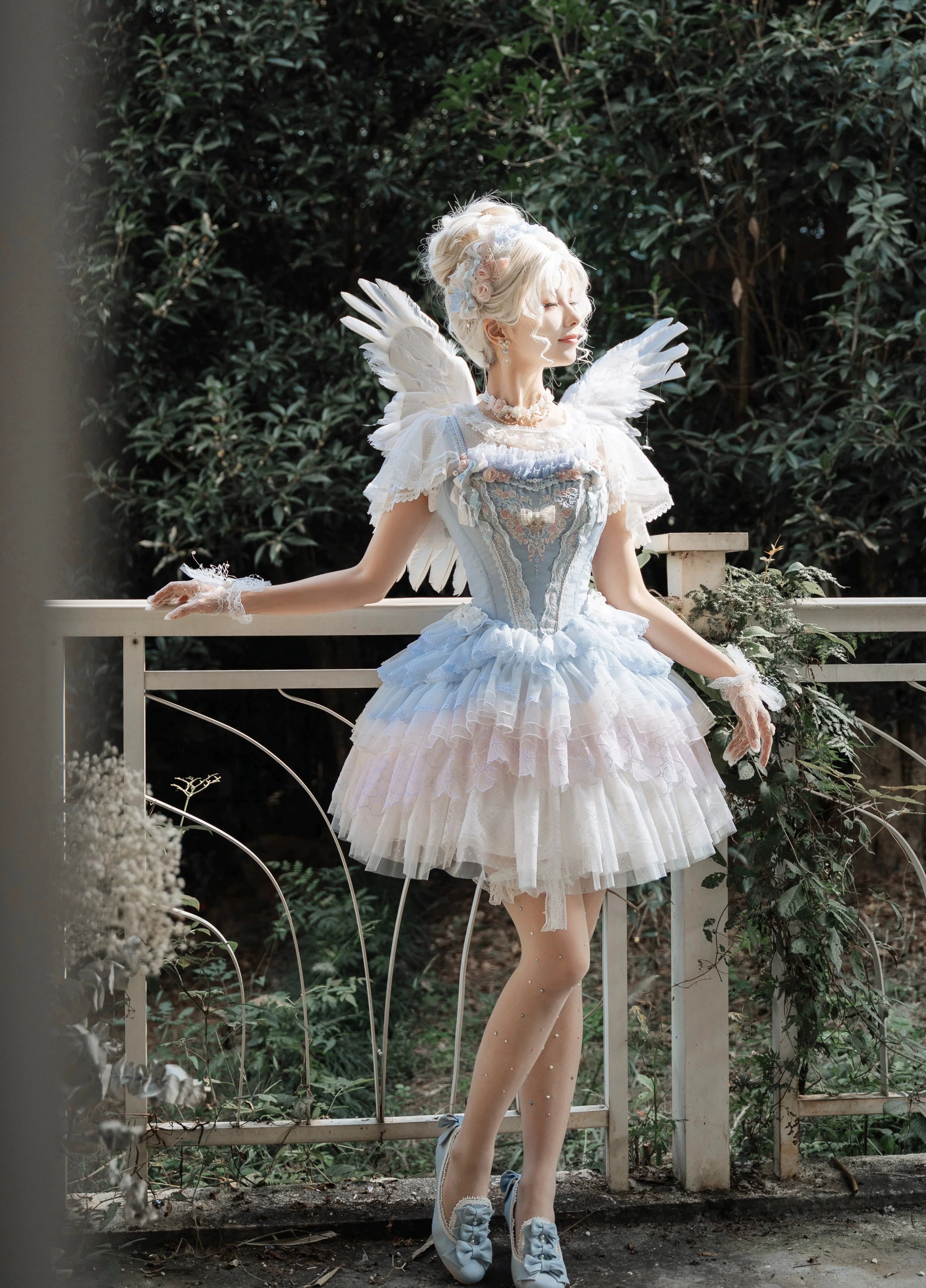 (BFM)Garden Cat~Dreamy Dance Gorgeous Lolita JSK and SK 33494:426864