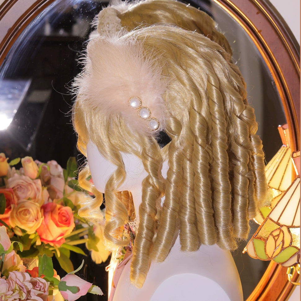 Mabuxi~33CM Sparkling Lolita Wig Roman Curls Gorgeous Court Wig 40478:671704