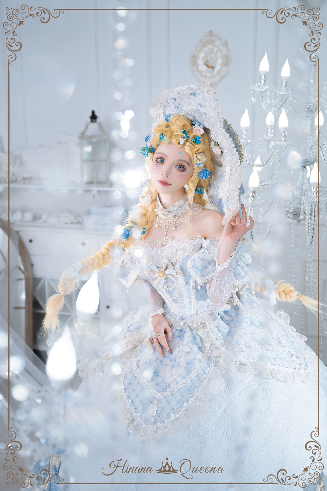 Hinana Queena~With Belle~Bridal Wedding Lolita OP Dress Available for Custom Size