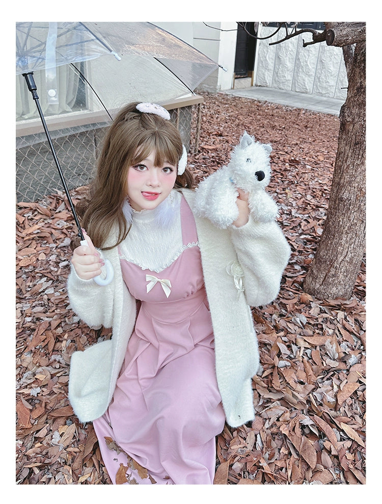 Yingtang~Sweet Lolita Coat Plus Size Lolita Dress Set   